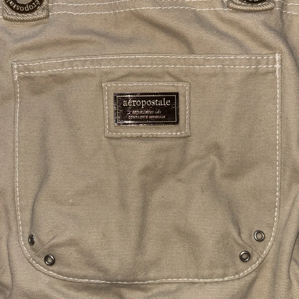 Aeropostale Vintage Canvas Tote Bag, 16ā x 14ā - Picture 3 of 16